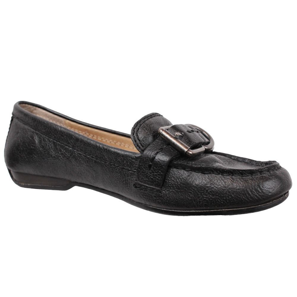 FRYE JANET D RING Leather Loafers in Black Women's Size 6.5M - Picture 2 of 14